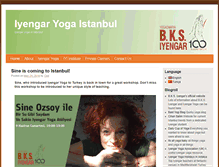 Tablet Screenshot of iyengar-yoga-istanbul.com